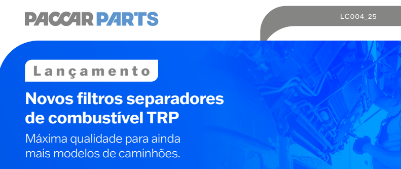 Novos filtros separadores de combustível TRP